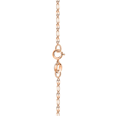 14K Gold Diamond Cut Mirror Chain