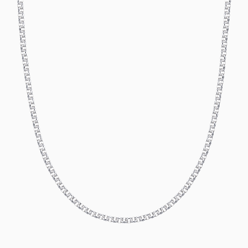 Silver Rolo Chain Necklace