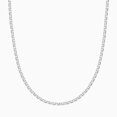 Silver Rolo Chain Necklace