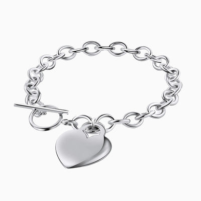 Silver Heart Bracelet