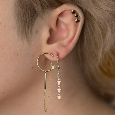 Star Dangle Studs