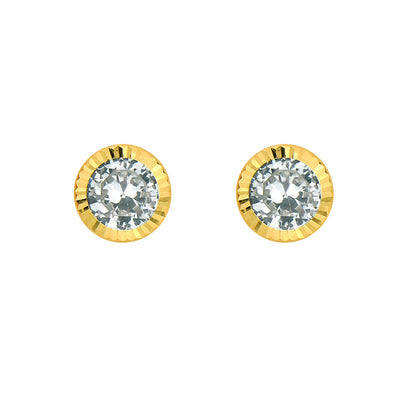 14K GOLD BIRTHSTONE STUDS