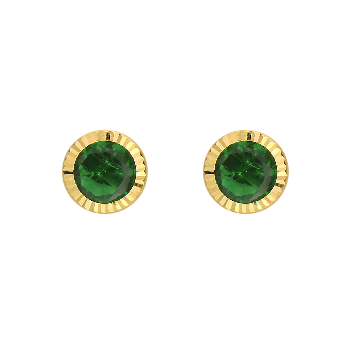 14K GOLD BIRTHSTONE STUDS