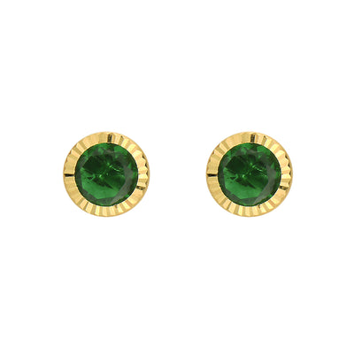 14K GOLD BIRTHSTONE STUDS