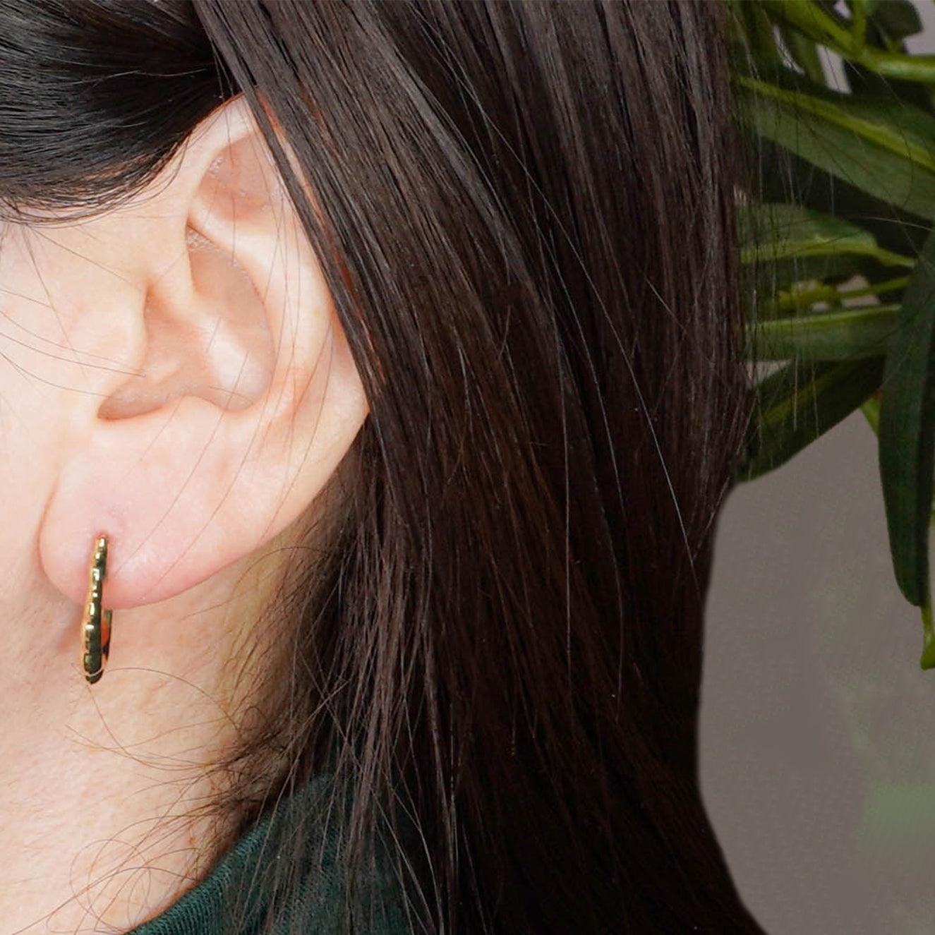 Solid Gold Graduating Braid Hoop Earrings