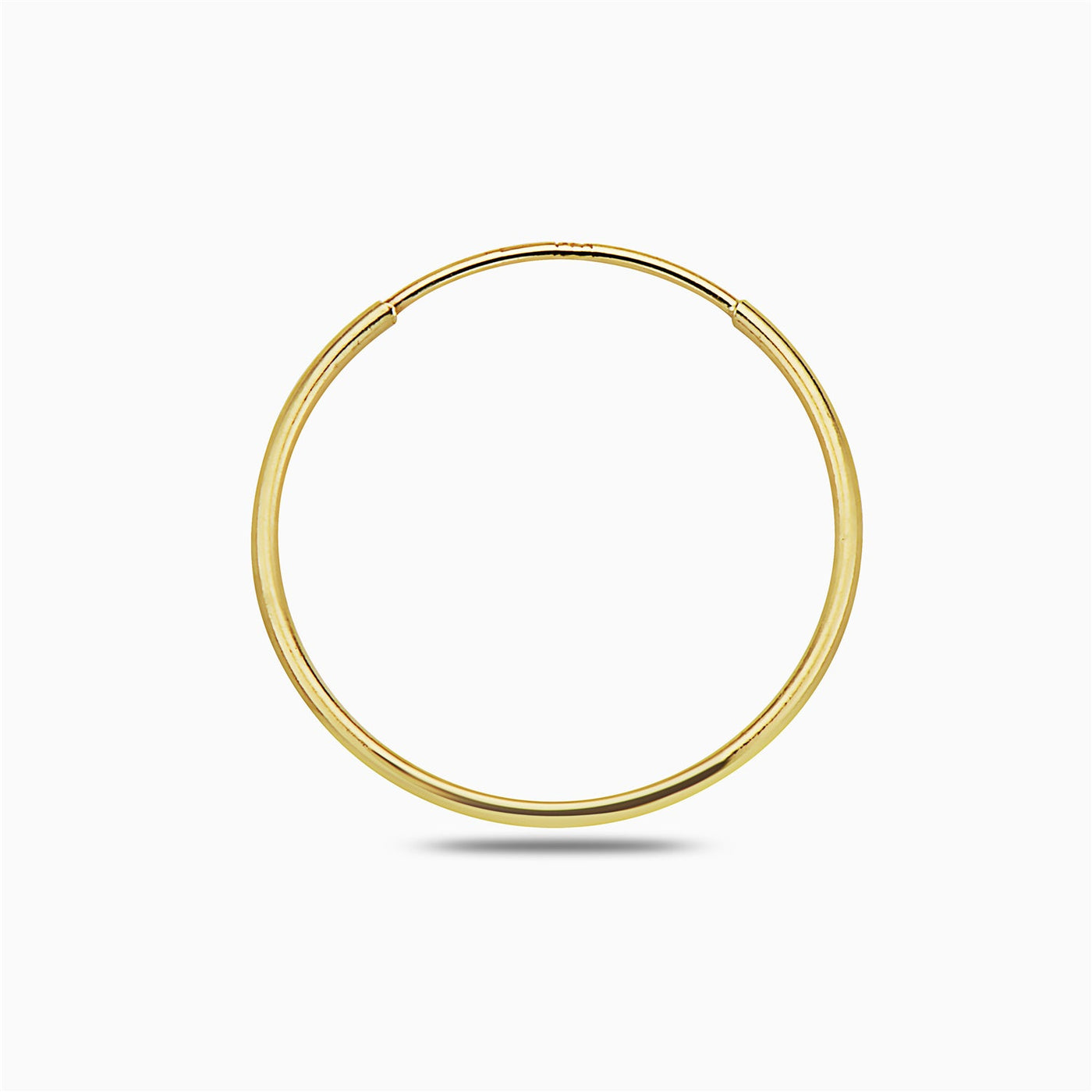 14K Gold Ball Earrings & Endless Hoop Set