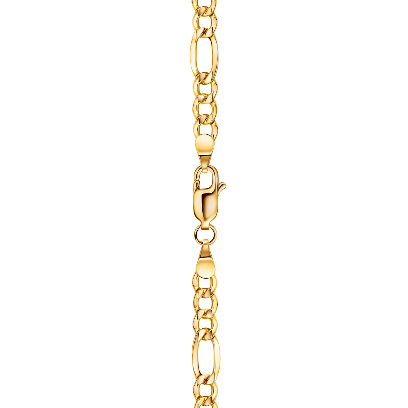 14K Gold Figaro Chain Necklaces for Men