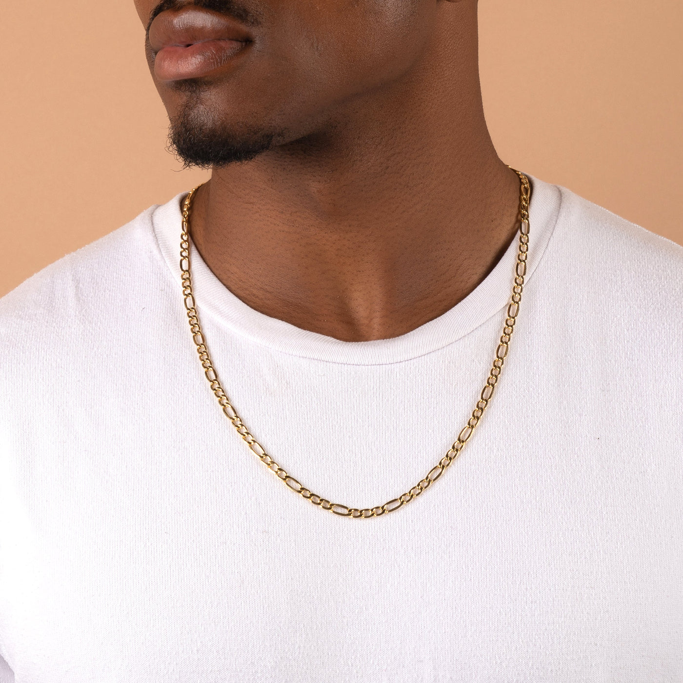 14K Gold Figaro Chain Necklaces