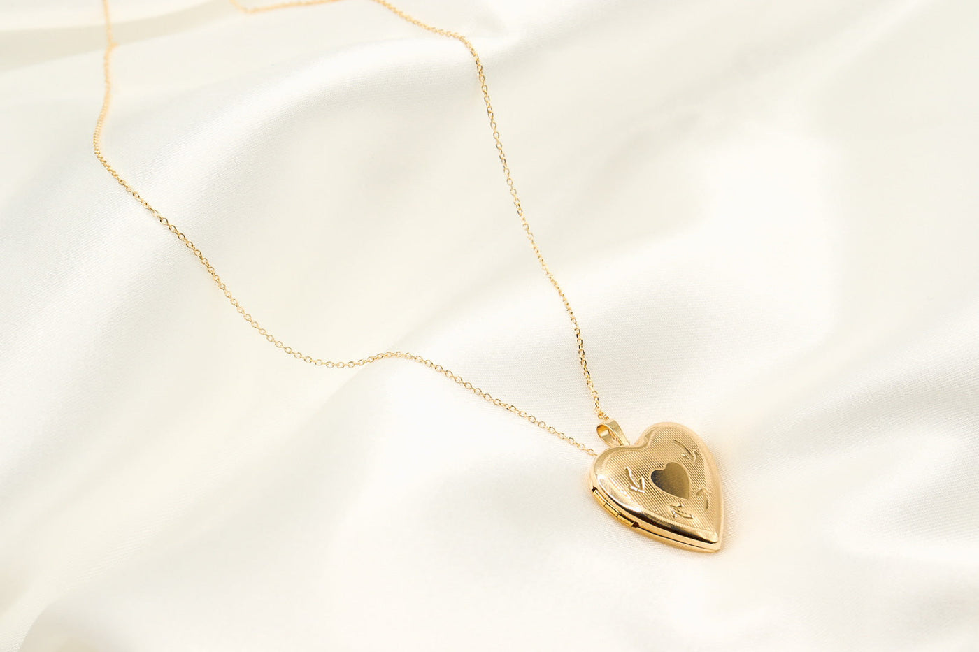 14K Gold Heart Forever Locket