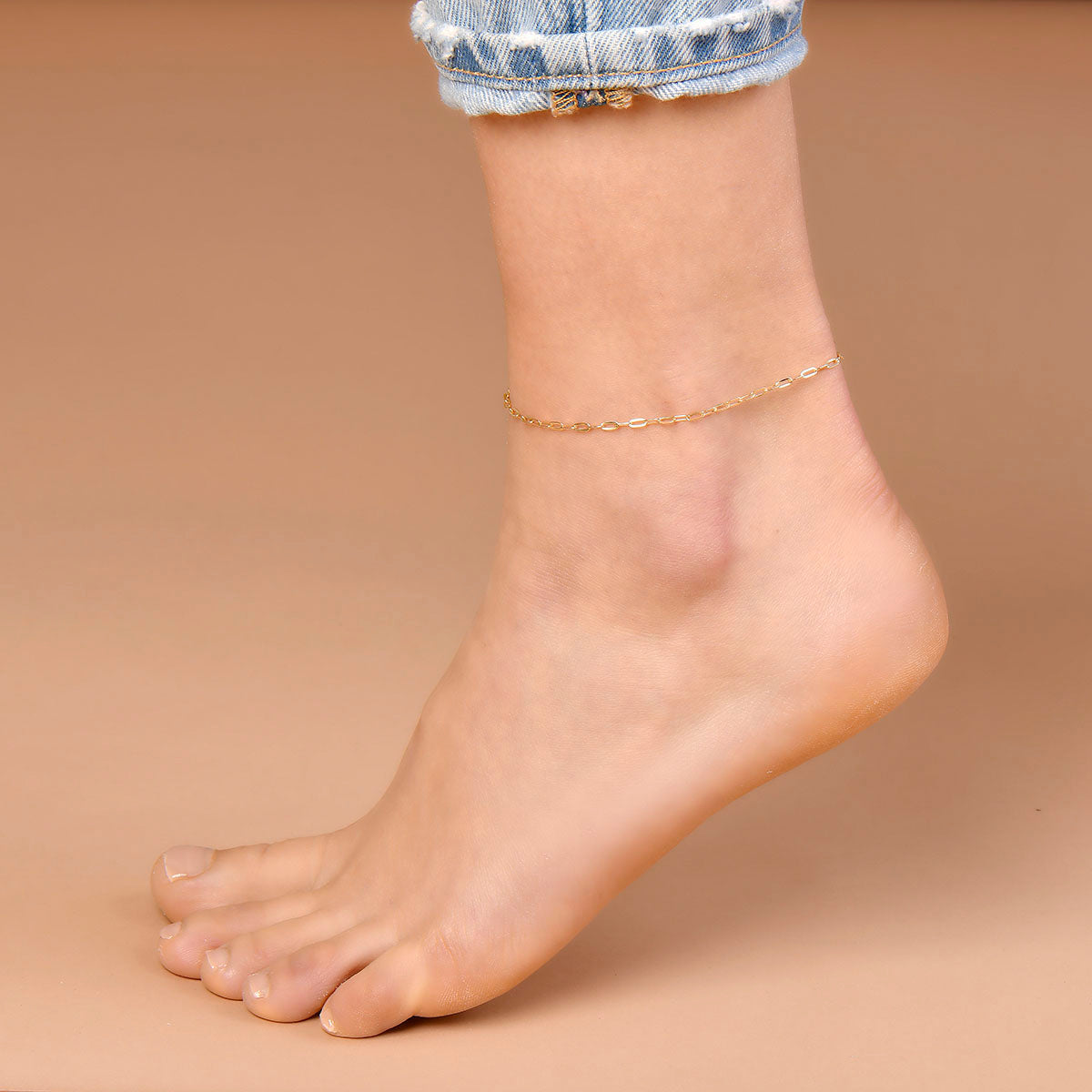 Paperclip Chain Anklet