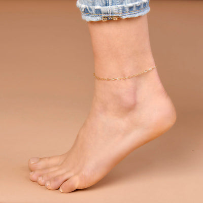 Paperclip Chain Anklet