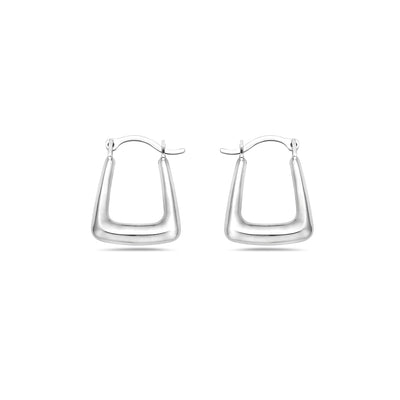 14K GOLD SQUARE HOOP  EARRINGS