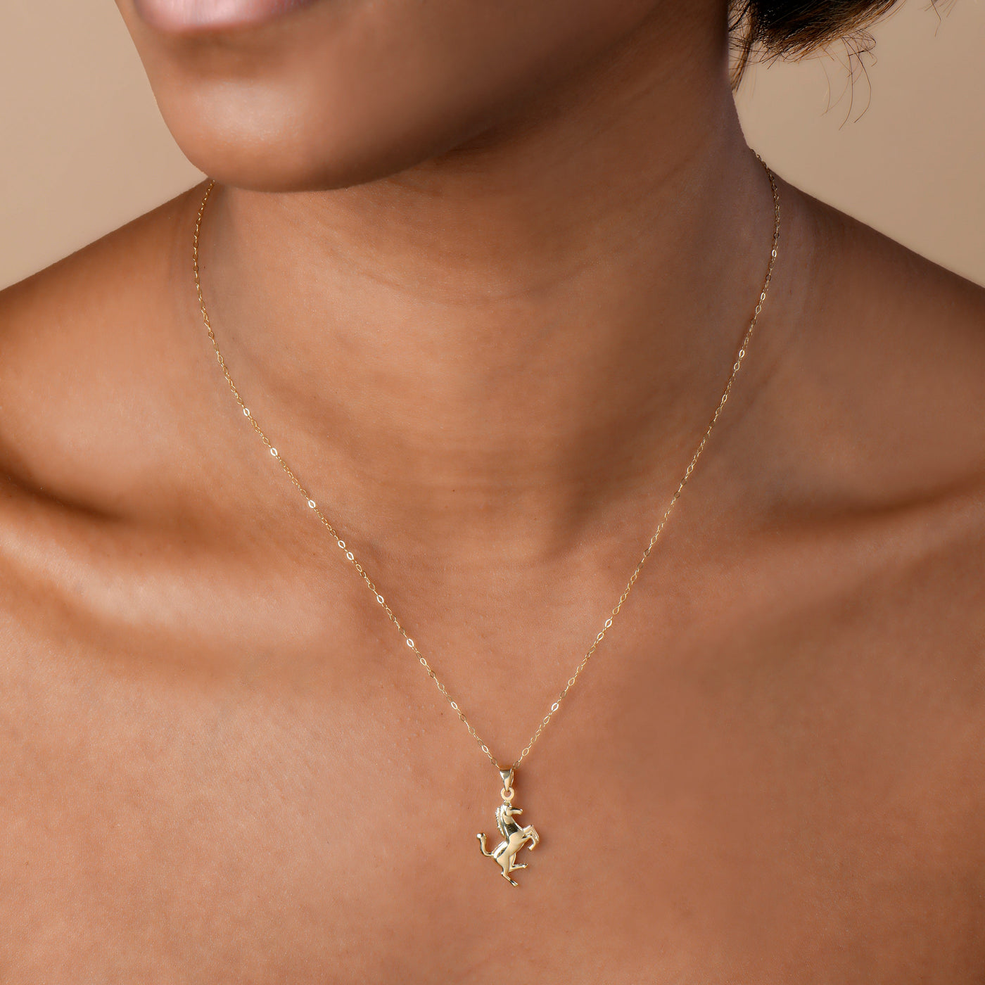 14K GOLD HORSE PENDANT