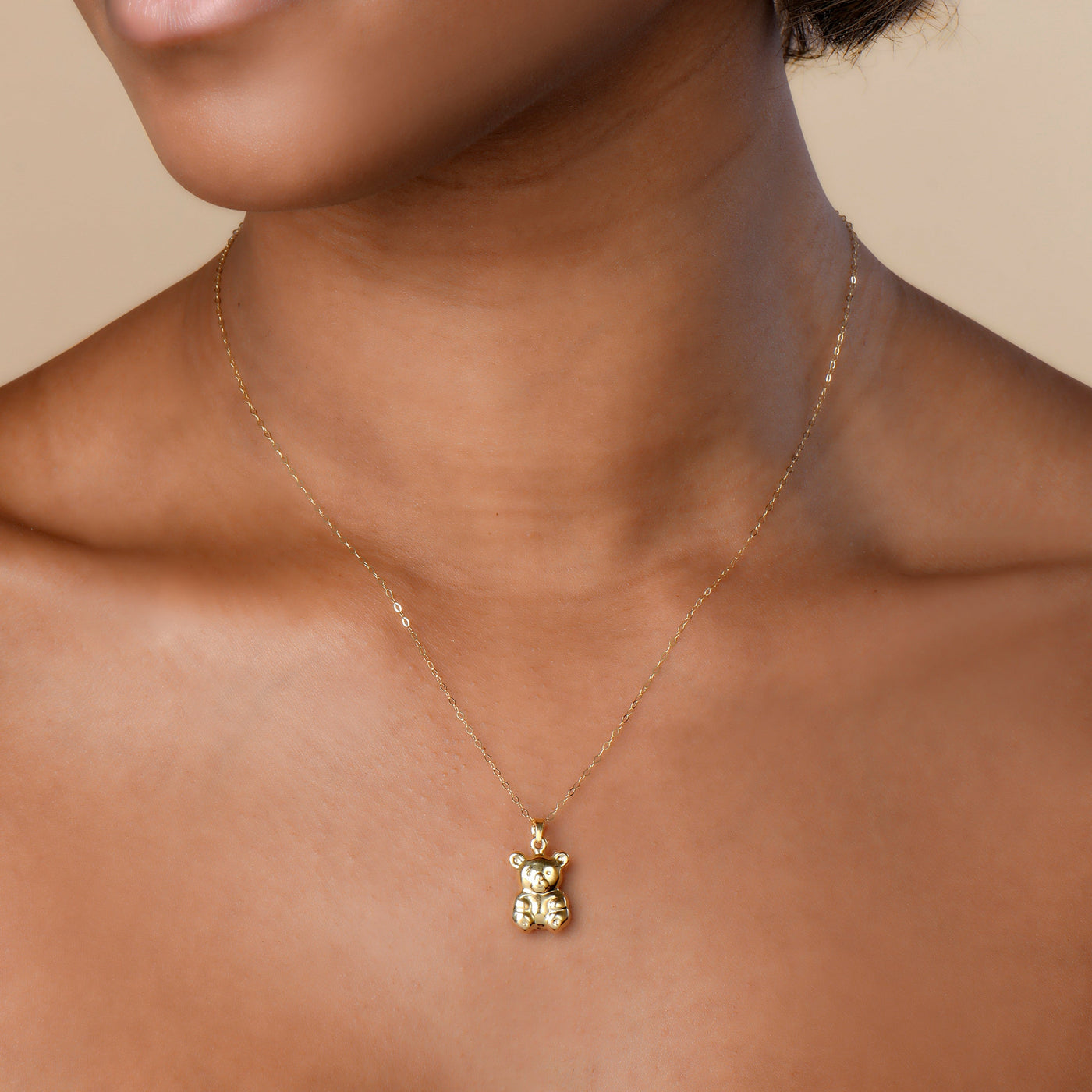 14K GOLD BEAR PENDANT