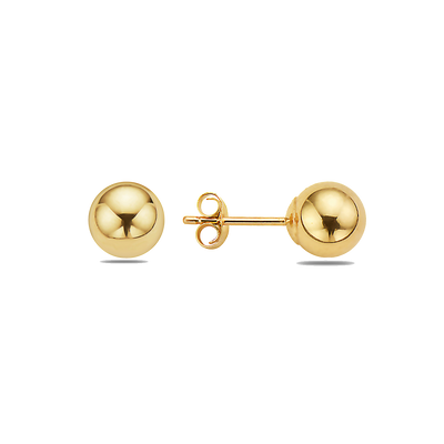 14K GOLD BALL STUDS