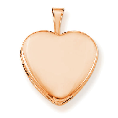 14K Solid Gold Heart Locket