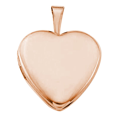 14K Solid Gold Heart Locket