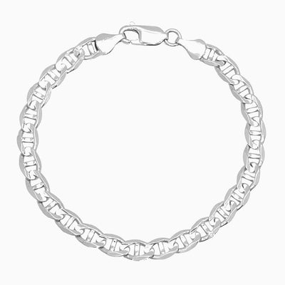 Silver Mariner Chain Link Anklet