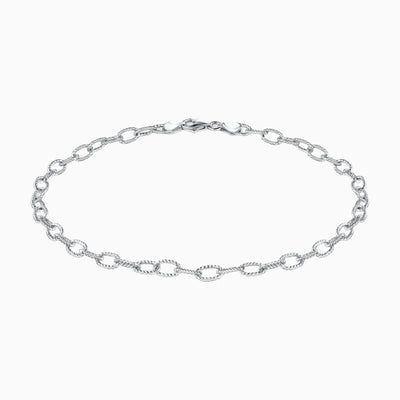 Silver Filo Chain Anklet