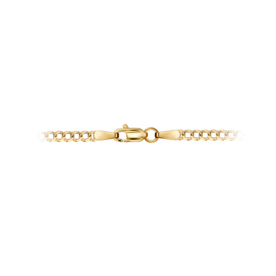 14K Gold Curb Chain Necklace