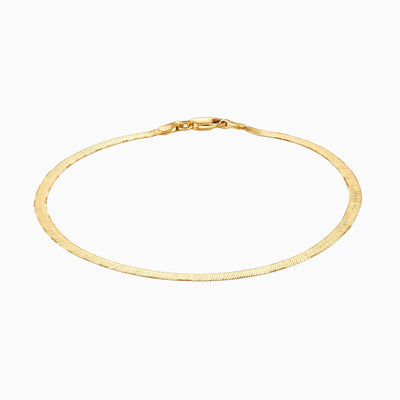 Gold Magic Herringbone Anklet