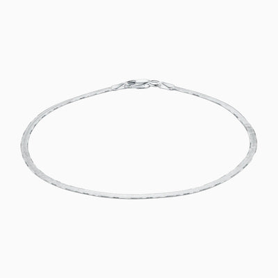 Silver Magic Herringbone Anklet