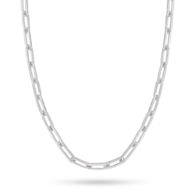 Silver Paperclip Chain Necklaces