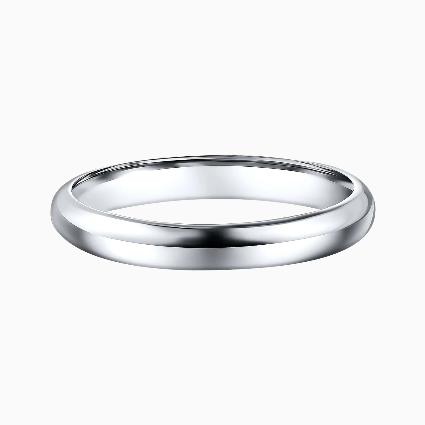 Sterling Silver Comfort Fit Wedding Band