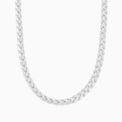 Silver 4MM Franco Chain Necklace