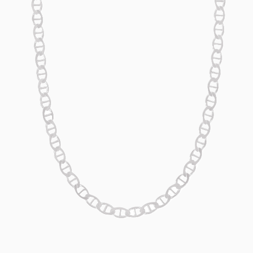 Silver 4.5MM Mariner Chain Necklace