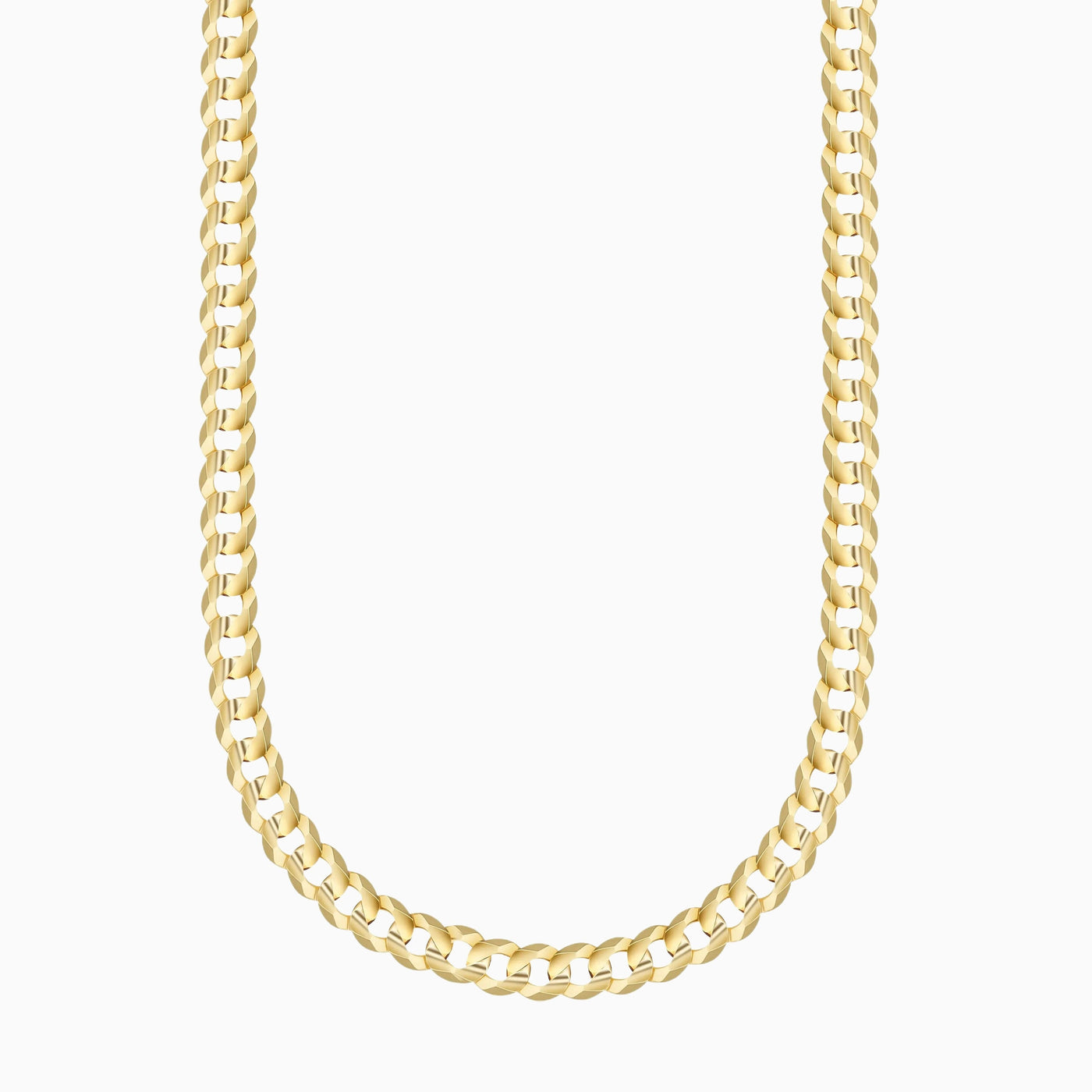 14K Gold 4MM Cuban/Curb Chain Necklace