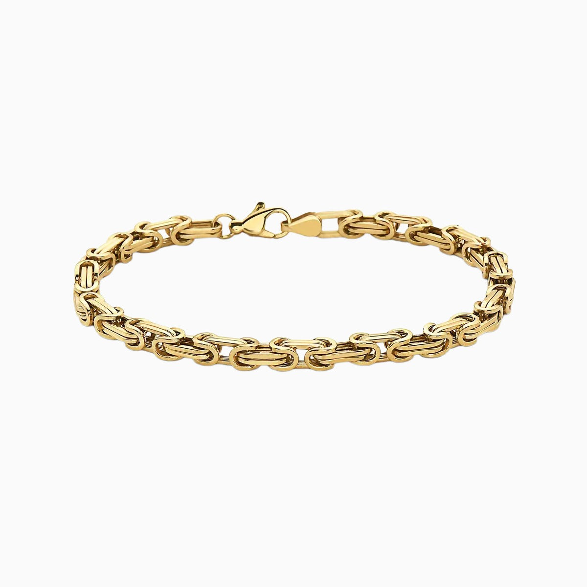 10K Gold Byzantine Link Bracelet