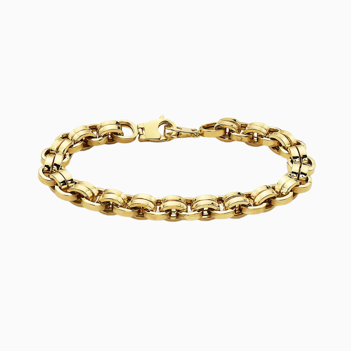 10K Gold Double Link Rambo Bracelet