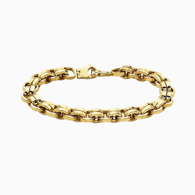 10K Gold Double Link Rambo Bracelet