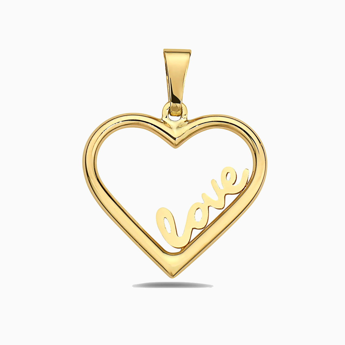 14K GOLD LOVE IN YOUR HEART PENDANT