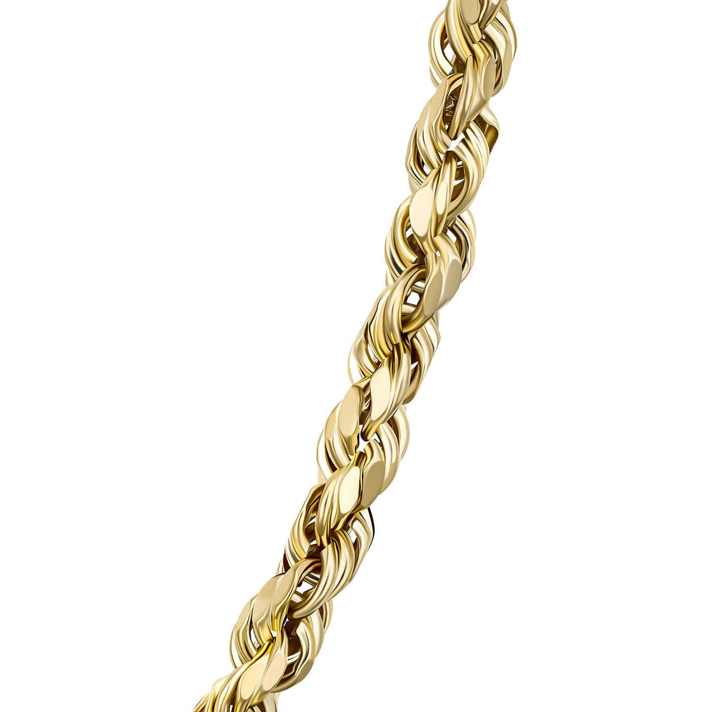 Men's 18K Gold Rope Chain Necklaces