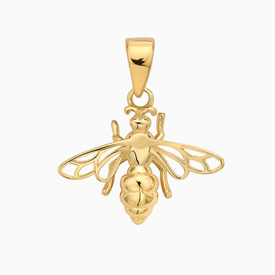 14K GOLD QUEEN BEE PENDANT