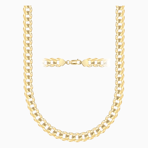 14K Gold Cuban/Curb Chain Necklaces