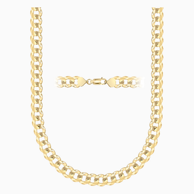 14K Gold Cuban/Curb Chain Necklaces