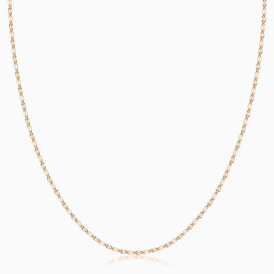 14K Gold Diamond Cut Mirror Chain