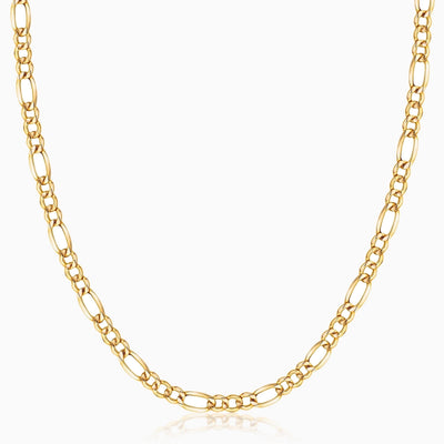 14K Gold Figaro Chain Necklaces