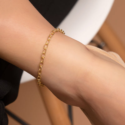 Gold Filo Chain Anklet