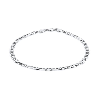 Silver Mariner Chain Link Anklet