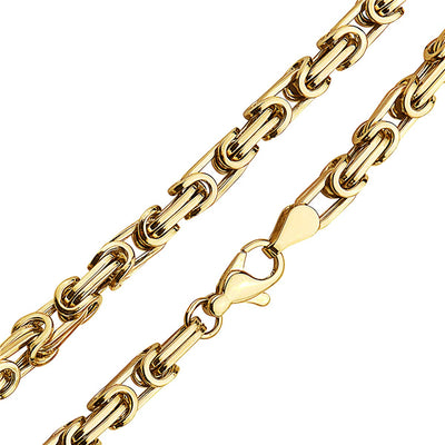 10K Gold Byzantine Link Bracelet