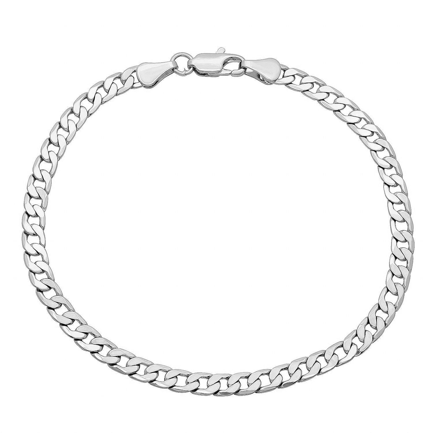 14K Gold Curb Cuban Link Chain Bracelet