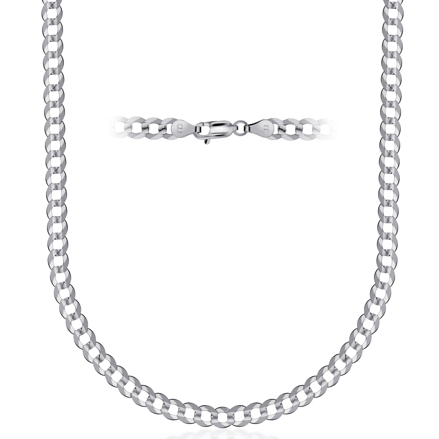 14K Gold 4MM Cuban/Curb Chain Necklace