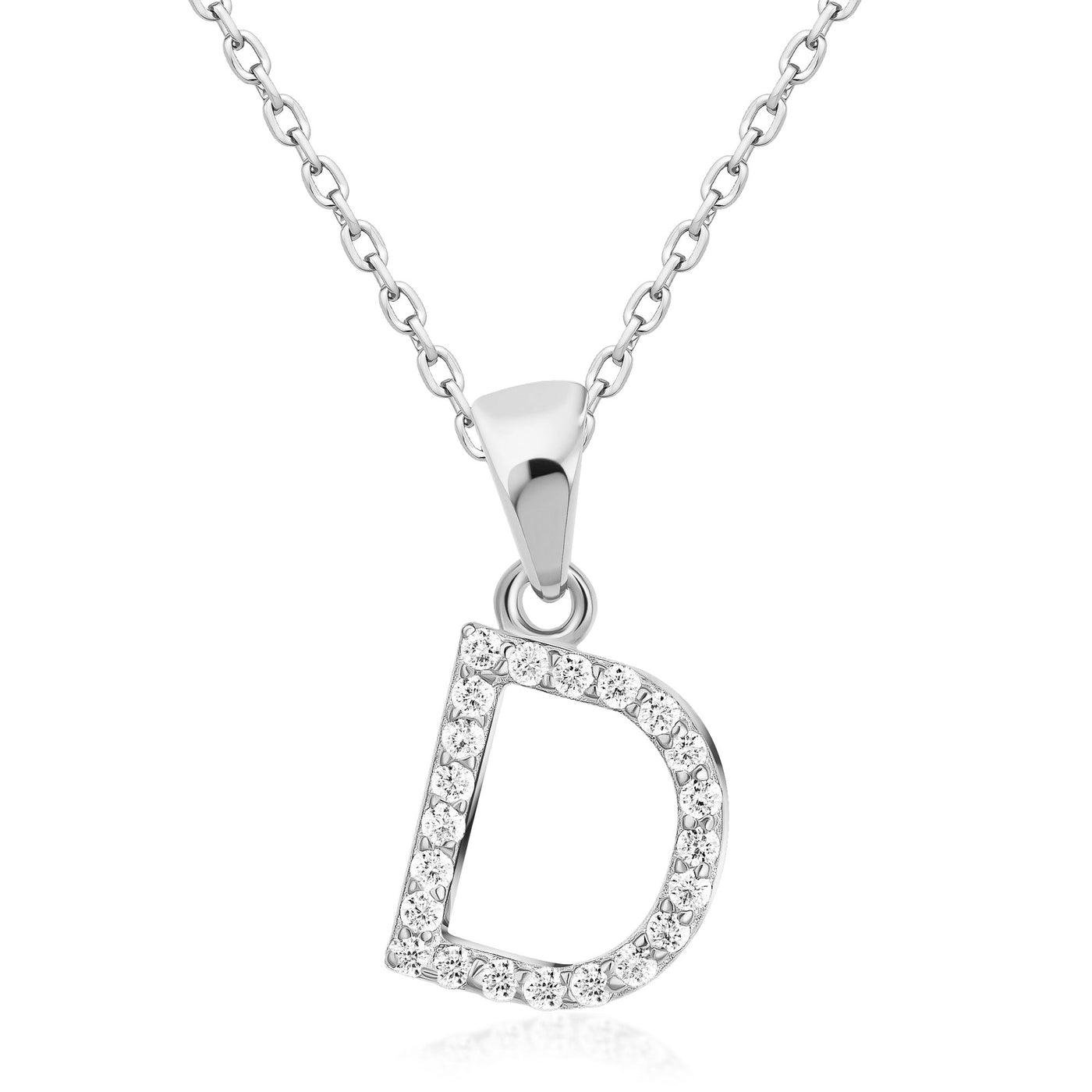 Sterling Silver Personalized Initial Necklaces