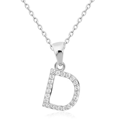 Sterling Silver Personalized Initial Necklaces