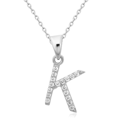 Sterling Silver Personalized Initial Necklaces