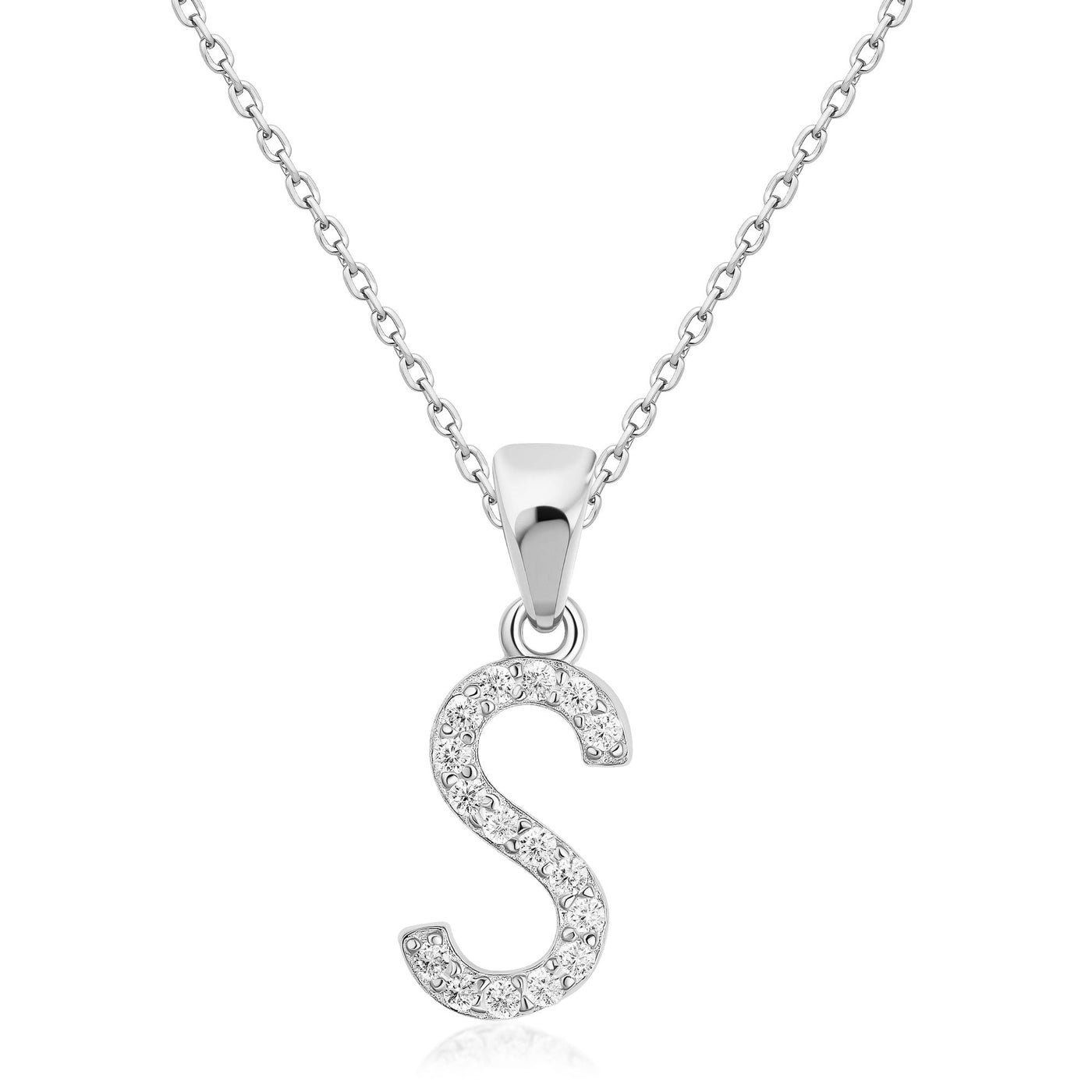 Sterling Silver Personalized Initial Necklaces